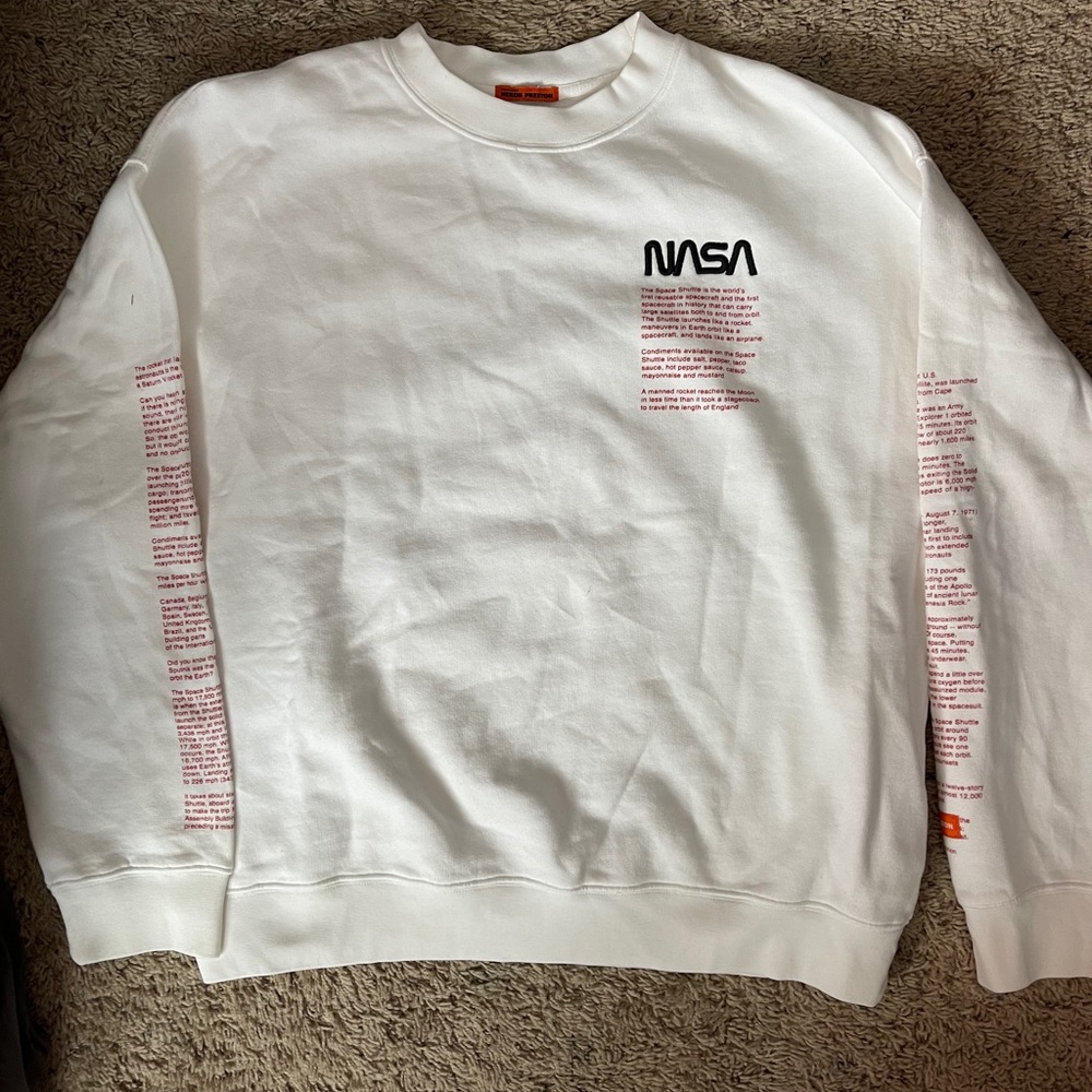 NWOT Heron Preston NASA iconic collab sweater hype